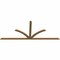 Ekena Millwork Richland Timber Gable Bracket, Western Red Cedar, 108"W x 45"H x 1 1/2"D x 3 1/2"F, 10/12 Pitch GBW108X45X0204RIC00SWR - alternate 5